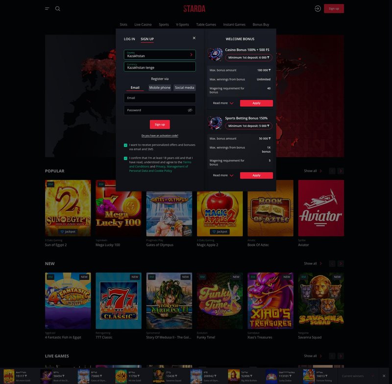 Starda Casino im Fokus: Neueste Angebote und Promo-Codes in Deutschland, starda